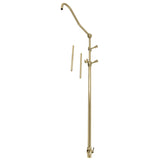 Vintage CCR6177 60-Inch Add-On Shower with 17-Inch Shower Arm, Brushed Brass