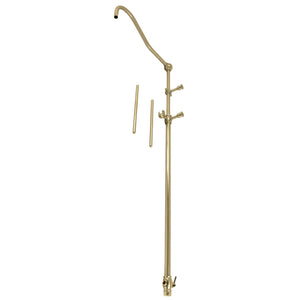 Vintage CCR6177 60-Inch Add-On Shower with 17-Inch Shower Arm, Brushed Brass