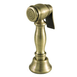 Vintage CCRP1K3SPR Brass Kitchen Faucet Side Sprayer, Antique Brass