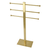 Edenscape CCS6027 Freestanding Triple Towel Rack, Brushed Brass