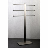 Edenscape CCS6028 Freestanding Triple Towel Rack, Brushed Nickel