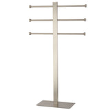 Edenscape CCS6028 Freestanding Triple Towel Rack, Brushed Nickel