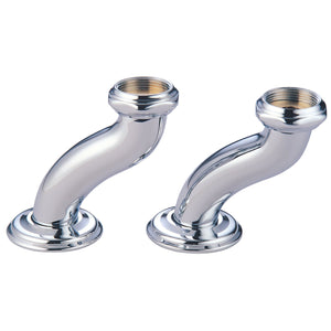 Vintage CCU401 S-Shape Swivel Elbows for Deck Mount Tub Faucet (CC410T1 Series), Polished Chrome