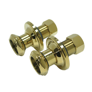 Vintage CCU4102 1-3/4 inch Wall Union Extension, Polished Brass