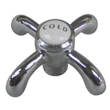 Heritage CCVX1C Cold Metal Cross Handle, Polished Chrome