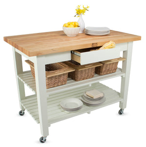 John Boos C4836-S-SG C Classic Maple Country Work Table - 48