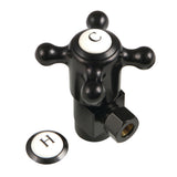 Heritage CD43300BX 1/2-Inch FIP x 3/8-Inch OD Comp Anti-Seize Deluxe Quarter-Turn Ceramic Hardisc Cartridge Angle Stop, Matte Black