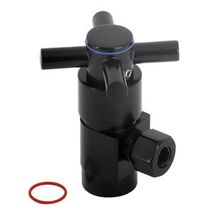 Concord CD43300DX 1/2-Inch FIP x 3/8-Inch OD Comp Anti-Seize Deluxe Quarter-Turn Ceramic Hardisc Cartridge Angle Stop, Matte Black