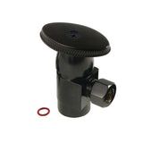 Americana CD43300VA 1/2-Inch FIP x 3/8-Inch OD Comp Anti-Seize Deluxe Quarter-Turn Ceramic Hardisc Cartridge Angle Stop, Matte Black