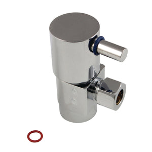 Concord CD43301DL 1/2-Inch FIP x 3/8-Inch OD Comp Anti-Seize Deluxe Quarter-Turn Ceramic Hardisc Cartridge Angle Stop, Polished Chrome