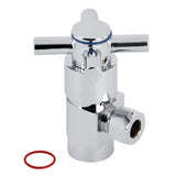 Concord CD43301DX 1/2-Inch FIP x 3/8-Inch OD Comp Anti-Seize Deluxe Quarter-Turn Ceramic Hardisc Cartridge Angle Stop, Polished Chrome