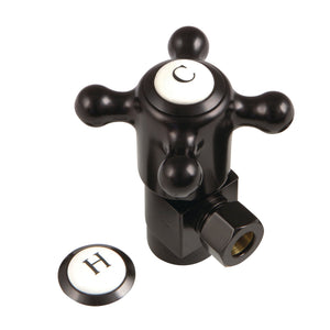 Heritage CD43305BX 1/2-Inch FIP x 3/8-Inch OD Comp Anti-Seize Deluxe Quarter-Turn Ceramic Hardisc Cartridge Angle Stop, Oil Rubbed Bronze