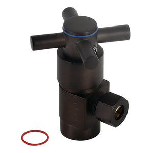 Concord CD43305DX 1/2-Inch FIP x 3/8-Inch OD Comp Anti-Seize Deluxe Quarter-Turn Ceramic Hardisc Cartridge Angle Stop, Oil Rubbed Bronze