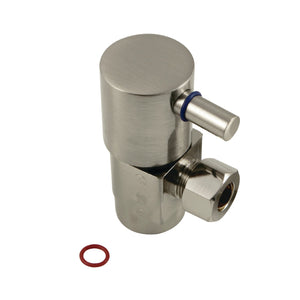 Concord CD43308DL 1/2-Inch FIP x 3/8-Inch OD Comp Anti-Seize Deluxe Quarter-Turn Ceramic Hardisc Cartridge Angle Stop, Brushed Nickel