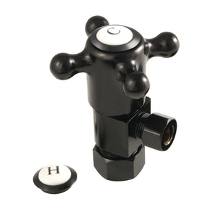 Heritage CD53300BX 5/8-Inch OD Comp x 3/8-Inch OD Comp Anti-Seize Deluxe Quarter-Turn Ceramic Hardisc Cartridge Angle Stop, Matte Black