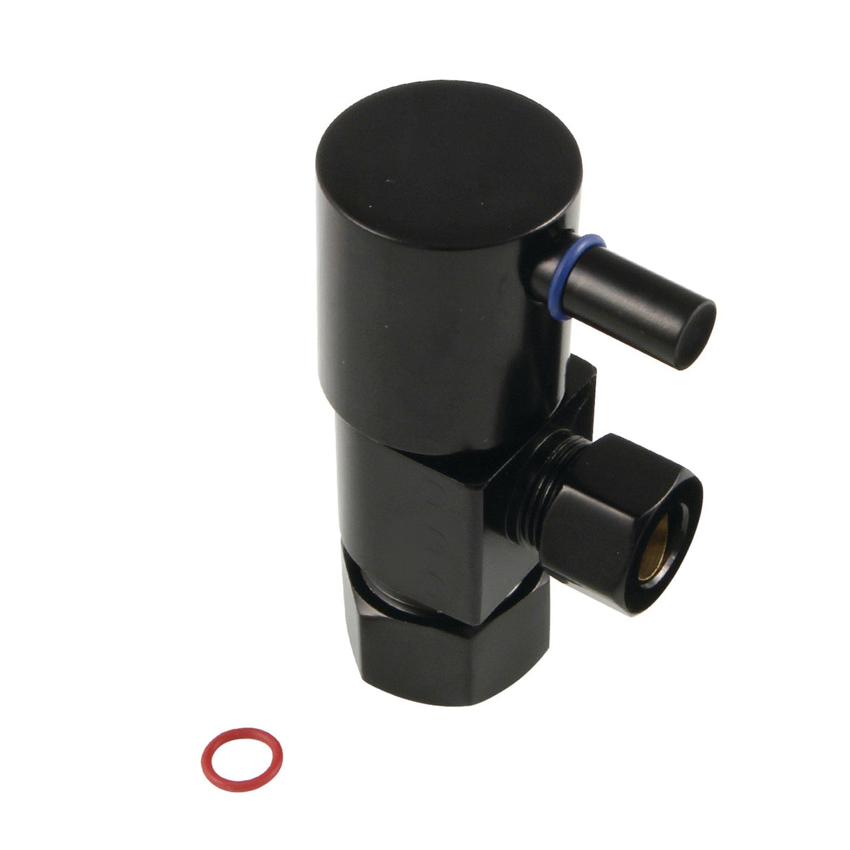 Concord CD53300DL 5/8-Inch OD Comp x 3/8-Inch OD Comp Anti-Seize Deluxe Quarter-Turn Ceramic Hardisc Cartridge Angle Stop, Matte Black