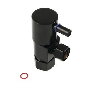 Concord CD53300DL 5/8-Inch OD Comp x 3/8-Inch OD Comp Anti-Seize Deluxe Quarter-Turn Ceramic Hardisc Cartridge Angle Stop, Matte Black