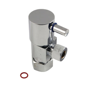 Concord CD53301DL 5/8-Inch OD Comp x 3/8-Inch OD Comp Anti-Seize Deluxe Quarter-Turn Ceramic Hardisc Cartridge Angle Stop, Polished Chrome