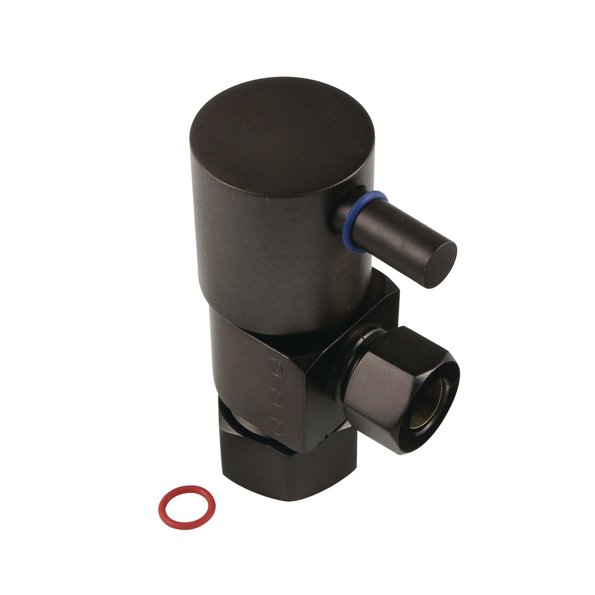 Concord CD53305DL 5/8-Inch OD Comp x 3/8-Inch OD Comp Anti-Seize Deluxe Quarter-Turn Ceramic Hardisc Cartridge Angle Stop, Oil Rubbed Bronze