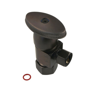 Americana CD53305VA 5/8-Inch OD Comp x 3/8-Inch OD Comp Anti-Seize Deluxe Quarter-Turn Ceramic Hardisc Cartridge Angle Stop, Oil Rubbed Bronze