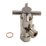Concord CD53308DX 5/8-Inch OD Comp x 3/8-Inch OD Comp Anti-Seize Deluxe Quarter-Turn Ceramic Hardisc Cartridge Angle Stop, Brushed Nickel