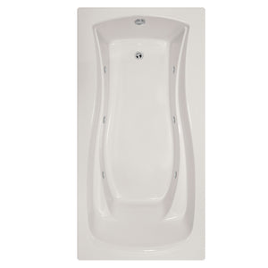 Hydro Systems CHA7236AWP-WHI CHARLOTTE 7236 AC W/WHIRLPOOL SYSTEM-WHITE
