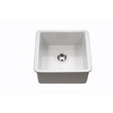 Hamat - CHE-1717BU-WH - Undermount Fireclay Bar Sink, White