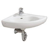 Cheviot Products Inc. Wall Mount Corner Sink, White
