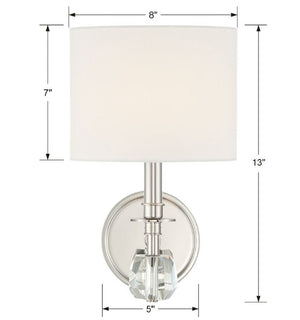 Chimes 1 Light Aged Brass Sconce CHI-211-AG