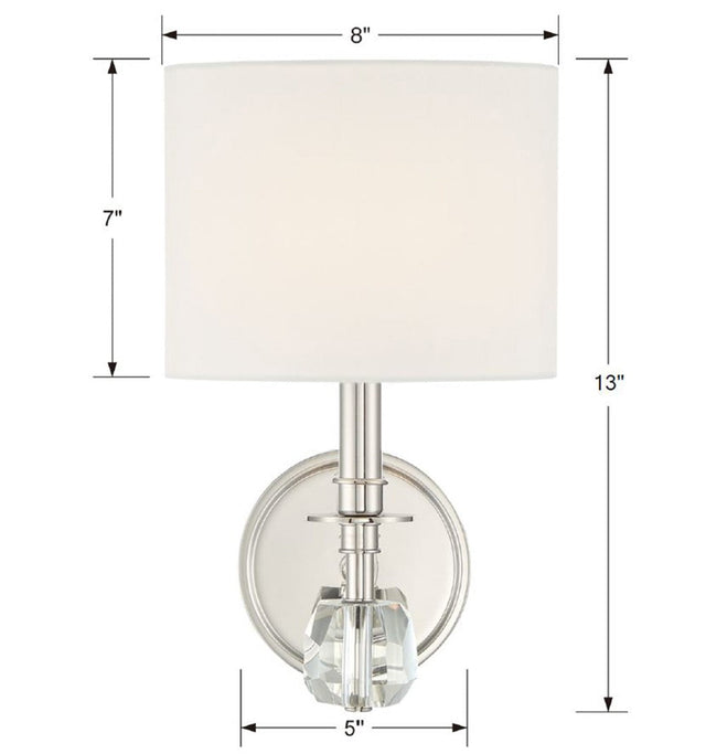Chimes 1 Light Aged Brass Sconce CHI-211-AG