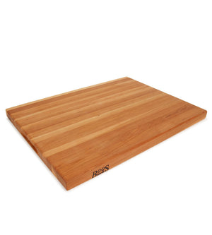 John Boos CHY-R03 Cherry Wood Cutting Board for Kitchen Prep, 1.5 Inch Thick, Large Edge Grain Rectangular Reversible Charcuterie Block, 20" x 15" 1.5" 20X15X1.5 CHY-EDGE GR-REV-