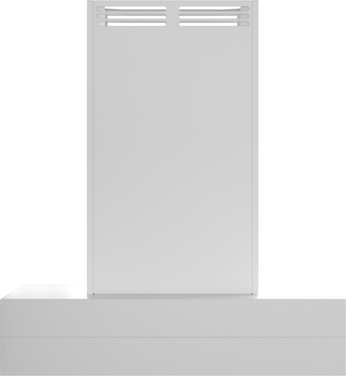 Vent-A-Hood CIEAH6-K42 BT 42" Contemporary Island Range Hood with Ductless Ventilation (ARS), Biscuit