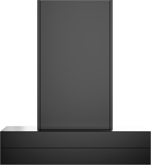 Vent-A-Hood CIEH6-K36 BC 36" 250 CFM Contemporary Island Range Hood with Low-Profile Blower (V-Line), Black Carbide