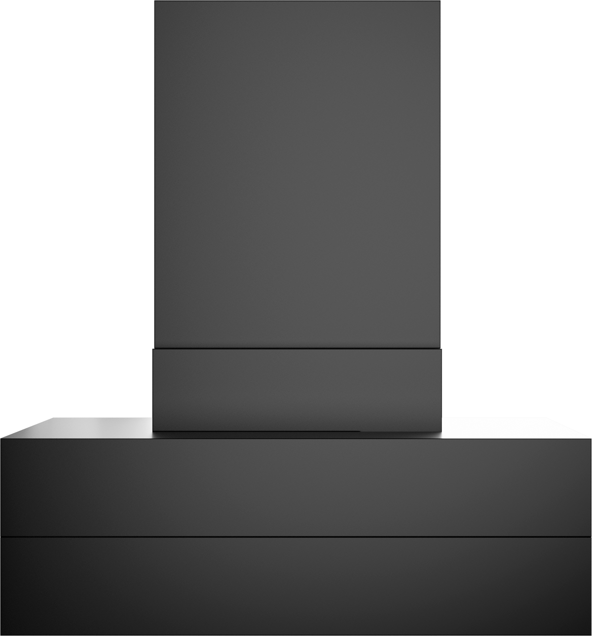 Vent-A-Hood CIEH9-254 GS 54" 550 CFM Contemporary Island Range Hood with Magic Lung Blower, Gunsmoke