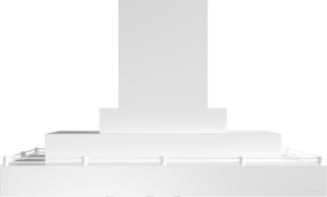 Vent-A-Hood CILH9-254 WH 54" 550 CFM Contemporary Island Range Hood with Double Rectangle, Magic Lung Blower, White