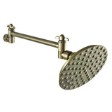 Victorian CK135K3 5-1/4 Inch Brass Shower Head with 10-Inch High-Low Shower Arm, Antique Brass