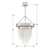 Clarksen 5 Light Polished Nickel Chandelier CLA-A3205-PN-CL-MWP