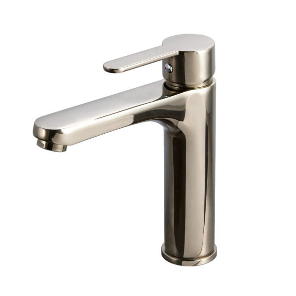 Hamat -  CLBL-1000 BWC - Single Handle Lavatory Faucet, Brushed White Copper