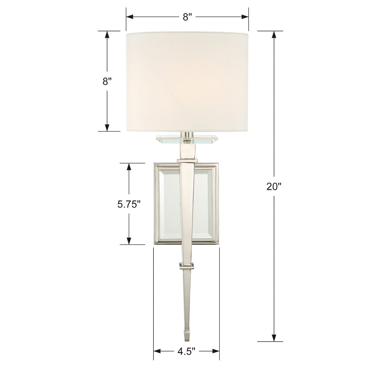 Clifton 1 Light Aged Brass Sconce CLI-231-AG
