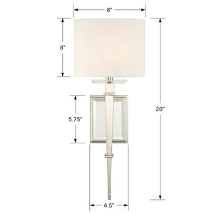 Clifton 1 Light Aged Brass Sconce CLI-231-AG