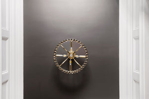 Clover 4 Light Aged Brass Semi Flush Mount CLO-8894-AG
