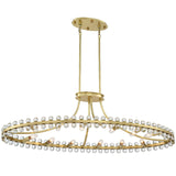 Clover 12 Light Aged Brass Chandelier CLO-8897-AG