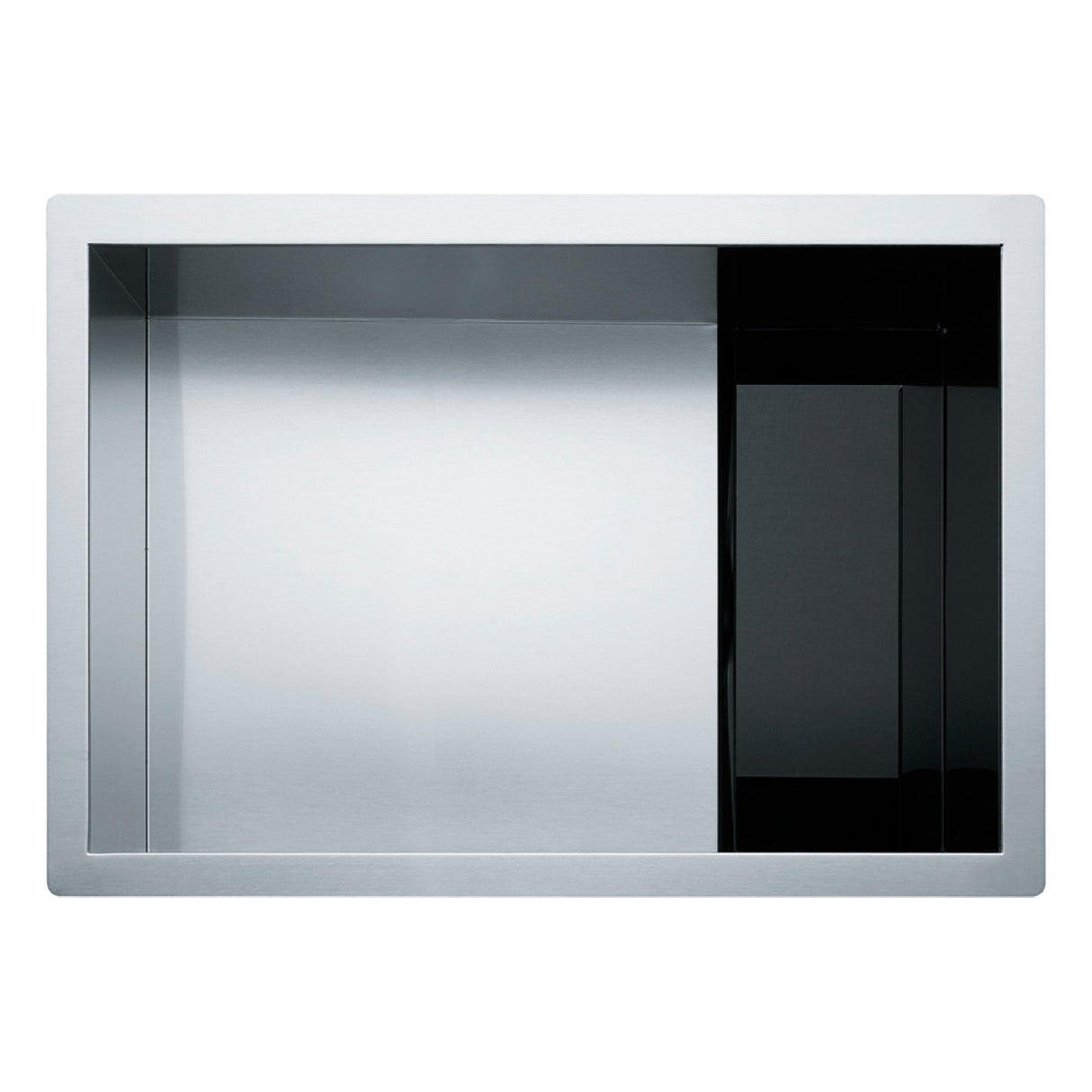 FRANKE CLV110-24 Crystal 26.5-in. x 19.0-in. 16 Gauge Stainless Steel Undermount Single Bowl Kitchen Sink - CLV110-24 In Diamond