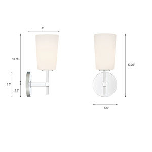 Colton 1 Light Aged Brass Bathroom Vanity COL-101-AG