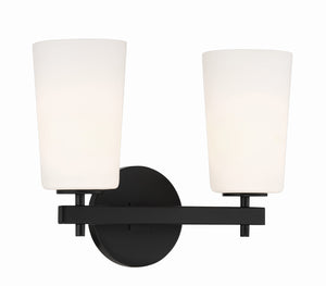 Colton 2 Light Aged Brass Bathroom Vanity COL-102-AG