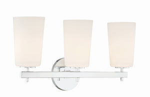 Colton 3 Light Aged Brass Bathroom Vanity COL-103-AG