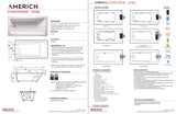 Americh CN7236TA5-BI Concorde 7236 - Tub Only / Airbath 5 - Biscuit