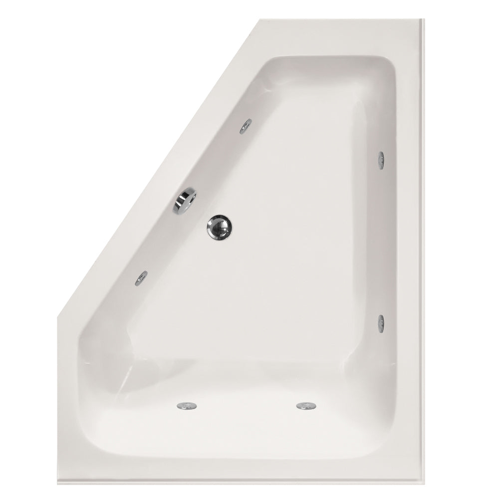Hydro Systems COU6048AWP-WHI-LH COURTNEY 6048 AC W/WHIRLPOOL SYSTEM-WHITE-LEFT HAND