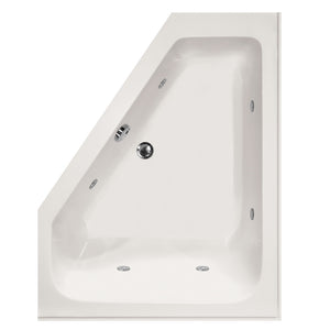 Hydro Systems COU6048AWP-WHI-LH COURTNEY 6048 AC W/WHIRLPOOL SYSTEM-WHITE-LEFT HAND