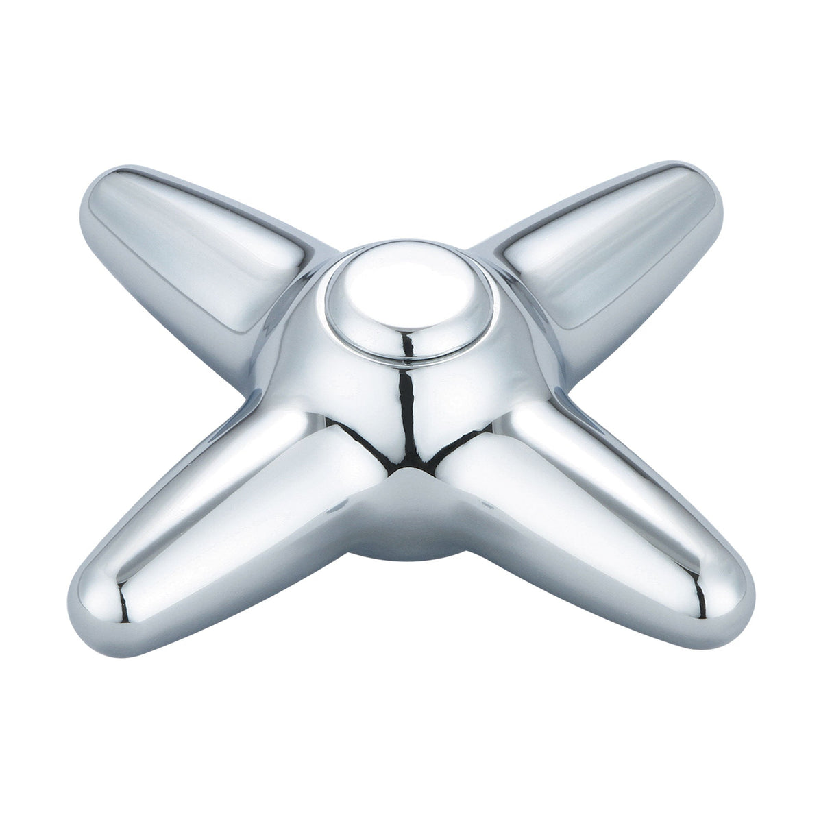 Central Brass CS-13001P Cross Handle-Plain in Polished Chrome